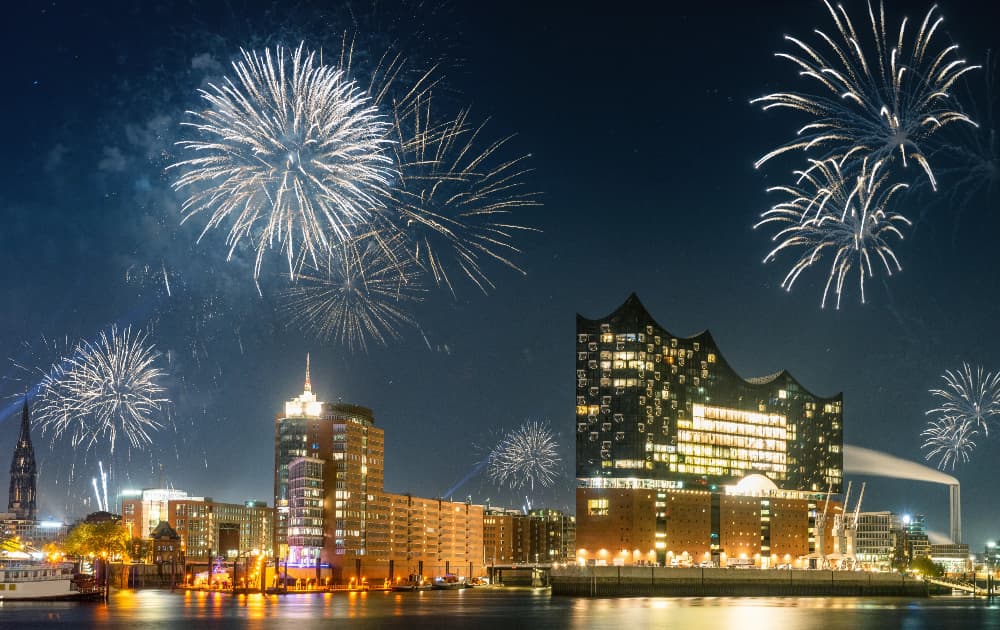 Silvester auf der Barkasse Nina